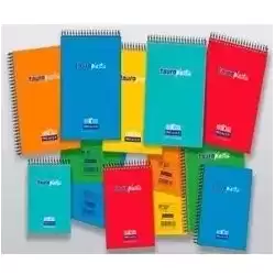 782-N ZORRILLA BLOC DE BOLSILLO TAUROPLASTIC PREMIER 1/12 80H 63GR CUADROS NATURAL T/ PP COLORES SURTIDOS