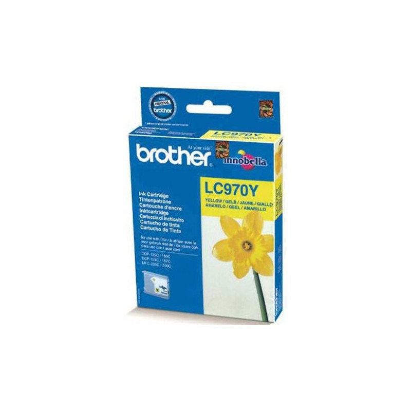 Cartucho Original BROTHER LC970 Amarillo - LC970Y [ML-10][PAG-300]