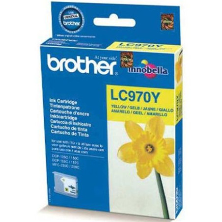 Cartucho Original BROTHER LC970 Amarillo - LC970Y [ML-10][PAG-300]