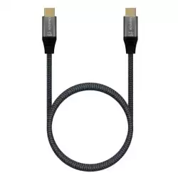 A107-0671 AISENS CABLE USB 3.2 5A 100W 8K@30HZ TIPO USB-C/M - USB-C/M GRIS 1