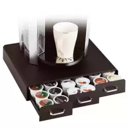 CD902 NE ARCHIVO 2000 ORGANIZADOR LA HORA DEL CAFÉ CON 3 CAJONES PARA ALMACENAJE DE CÁPSULAS NEGRO