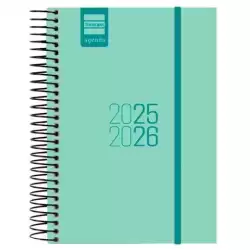 633360126 FINOCAM AGENDA PARA ESTUDIANTES ESPIRAL E8 - 120X171MM 1DP TURQUESA 2025-2026