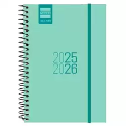 633480126 FINOCAM AGENDA PARA ESTUDIANTES ESPIRAL E8 - 120X171MM SVH TURQUESA 2025-2026