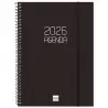 742766026 FINOCAM AGENDA ESPIRAL OPAQUE E10-155X212MM SVH TAPA PP NEGRO 2026