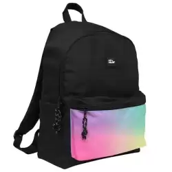 624605SNK1 MILAN MOCHILA URBANA CLÁSICA 2 CREMALLERAS 22L SUNSET NEGRO