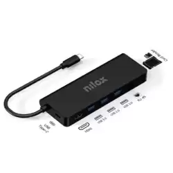 NXDSUSBC04 NILOX DOCK STATION USB-C 8 EN 1 3XUSB 3.0