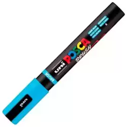 311787000 POSCA MARCADOR PC-5BR BRUSH PUNTA M SEMIFLEXIBLE AZUL CLARO