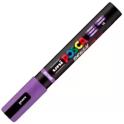 311803000 POSCA MARCADOR PC-5BR BRUSH PUNTA M SEMIFLEXIBLE VIOLETA
