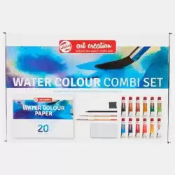 9012013M TALENS ART CREATION SET ACUARELA COMBI 12 TUBOS X 12ML COLORES SURTIDOS
