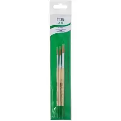129258133 TITAN ARTS SET DE PINCELES 258/4-6-8 BLÍSTER 3 UD