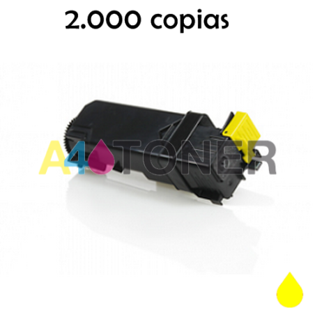 Toner XEROX6140 Amarillo compatible sustituye al toner original xerox 106R01479