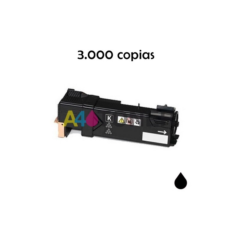 Toner Xerox6500 negro compatible al toner original de Xerox 106R01597