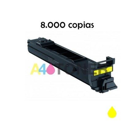 Toner comaptible konica KM4650 / KM 4600 amarillo genérico al toner original Konica Minolta A0DK252