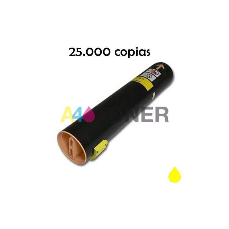 Xerox7760 toner amarillo compatible al toner original Xerox 106R01162