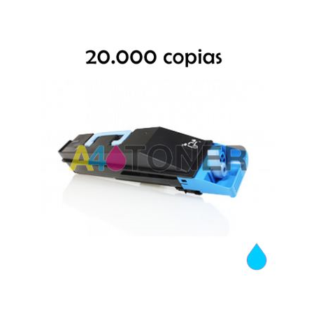 Toner compatible TK-865 / TK865 kyocera cyan alternativo al toner original Kyocera 1T02JZCEU0