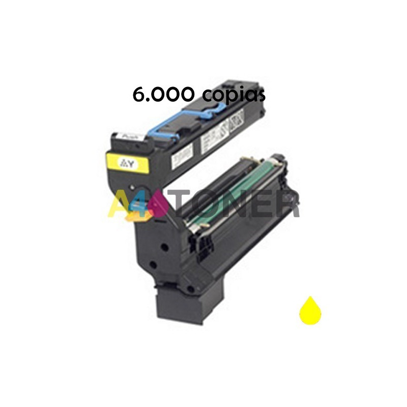 Toner compatible KM5430 amarillo alternativo al toner original Konica Minolta 4539132