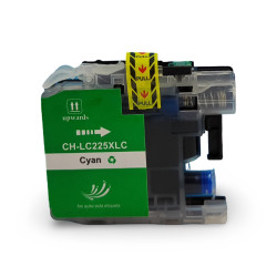 Brother LC225 XL cian Cartucho de tinta compatible ( LC-225 )