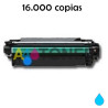 Toner CE341A compatible alternativo a HP CE341A 651A