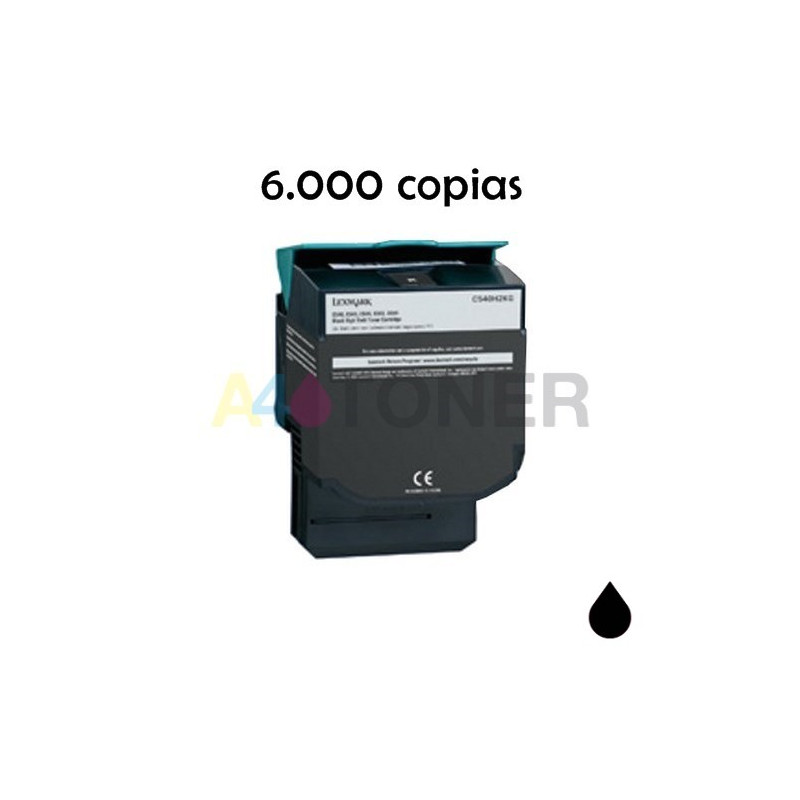 Toner compatible C544 / X544 / X546 / X548 negro alternativo a Lexmark C544X2KG