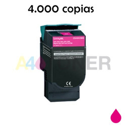 Toner compatible C544 / X544 / X546 / X548 magenta alternativo a Lexmark C544X2MG