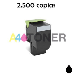 Toner compatible CX310 / CX410 / CX510 negro alternativo a Lexmark 80C2SK0