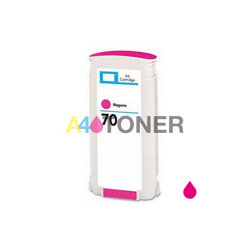 Cartucho de tinta Hp 70 magenta compatible al cartucho original hp C9453A