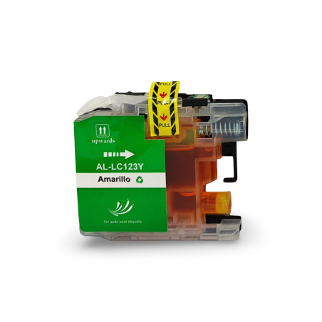 Brother LC123Y amarillo cartucho de tinta compatible LC-123 / LC 121
