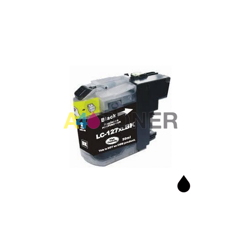 Cartucho de tinta LC127 / LC125 negro Version 3 alternativo