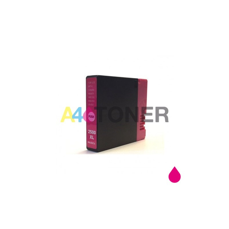 Cartucho de tinta PGI2500 XL magenta compatible al cartucho original Canon 9266B001