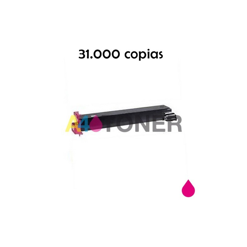 Toner compatible konica TN-711 / TN711 / TN 711 magenta genérico al toner original Konica Minolta A3VU350