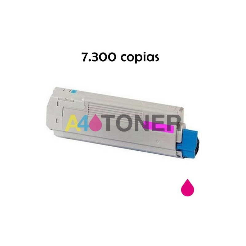Toner OKI C822 magenta compatible al toner original OKI 44844614