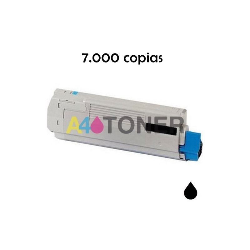 Toner OKI C822 negro compatible al toner original OKI 44844616