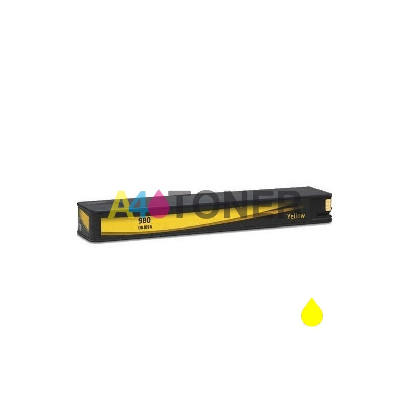 Cartucho de tinta HP 980XL amarillo remanufacturado compatible con HP D8J09A