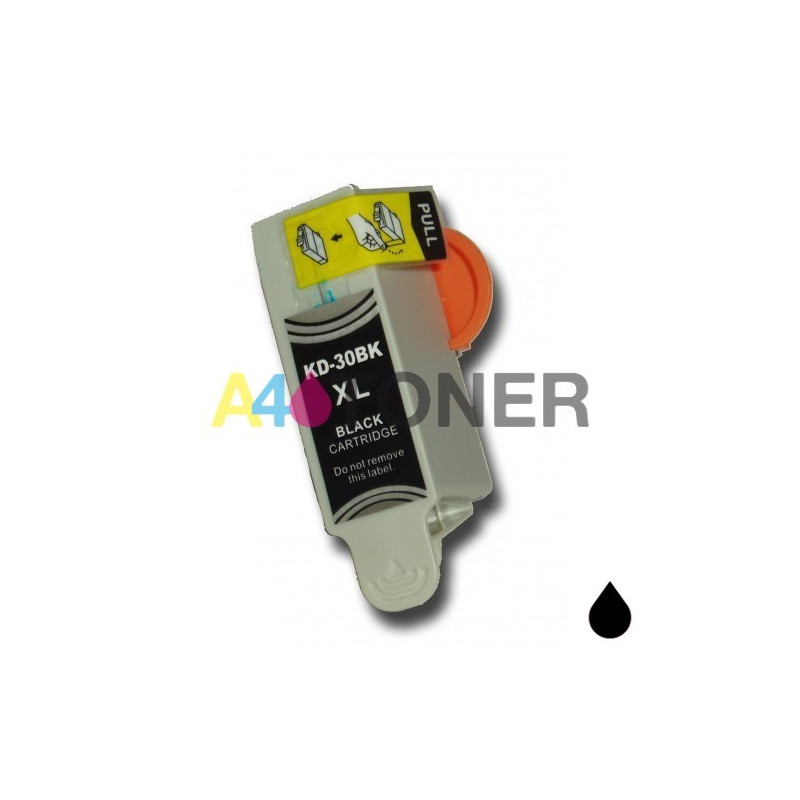 Cartucho de tinta Kodak 30 30XL negro compatible con Kodak 30 XL ( 3952363 )