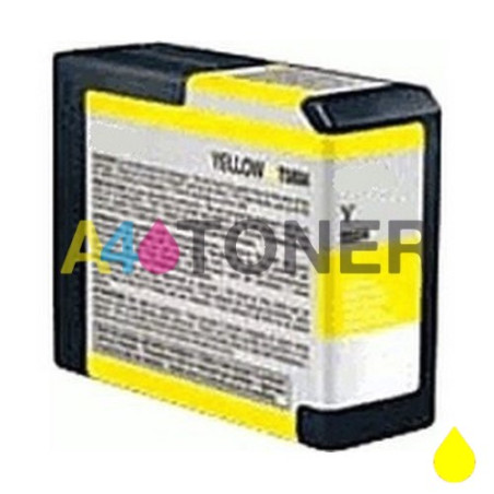Cartucho de tinta Epson T5804 amarillo compatible con Epson C13T580400