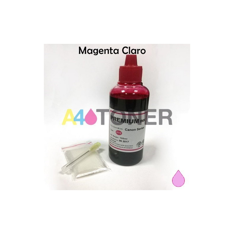 Botella de tinta universal photo magenta para HP / Lexmark / Canon / Brother photo magenta 100 ml