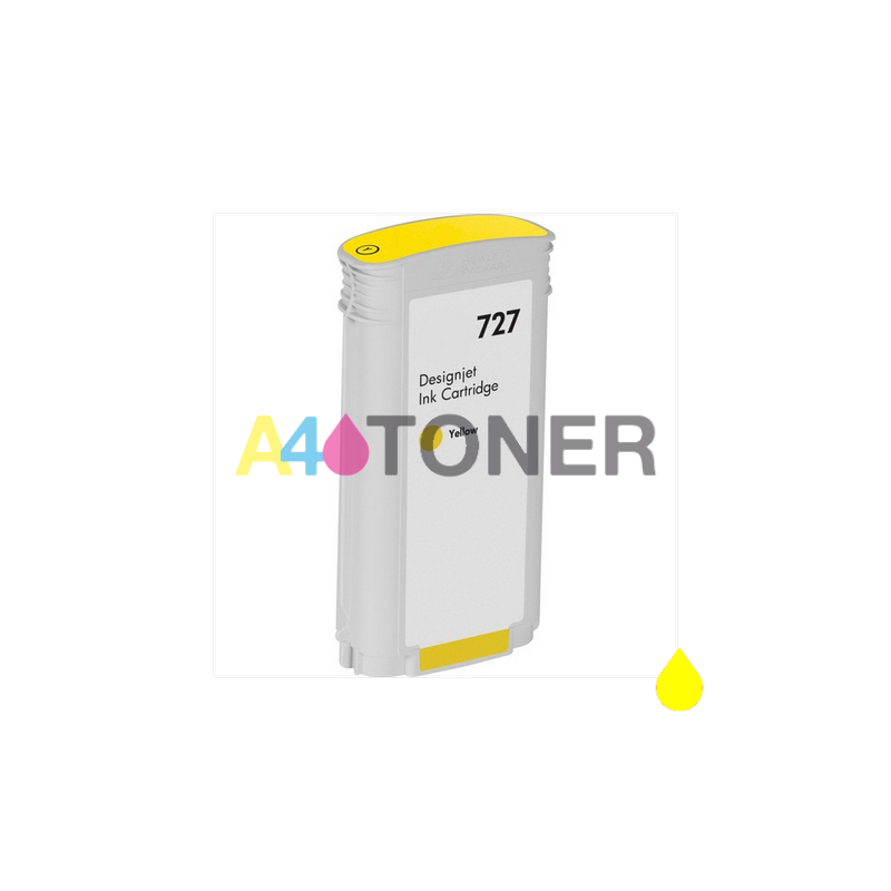 Cartucho de tinta HP 727 (B3P21A) amarillo compatible