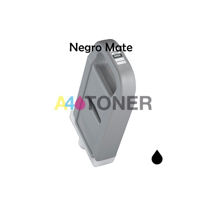 Cartucho de tinta Canon PFI706 negro mate compatible con 6680B001