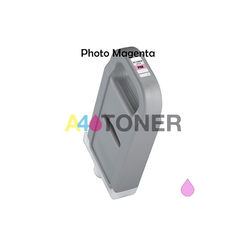 Cartucho de tinta Canon PFI706 photo magenta compatible con 6686B001