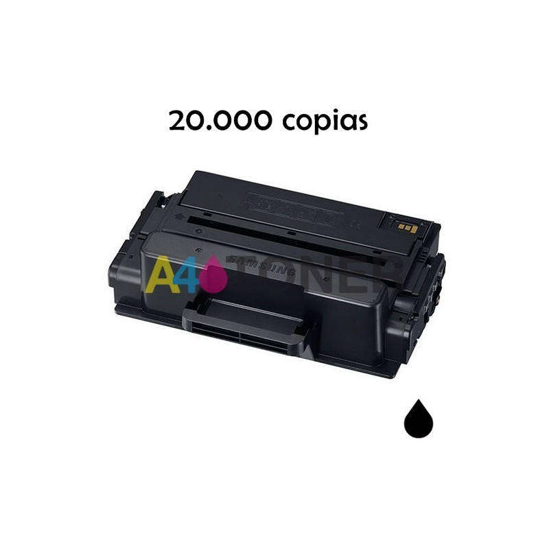 Toner Samsung MLT-D201L negro compatible reemplaza a D201L