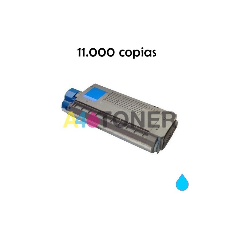ES3032 / ES7411 toner cyan compatible reemplaza a OKI 44318619