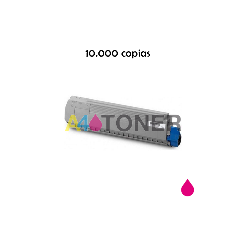 ES8431 toner OKI magenta compatible reemplaza a 44844514