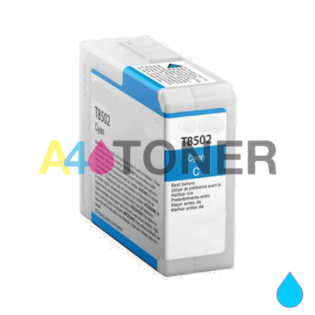 Cartucho de tinta T8502 cyan compatible con C13T850200