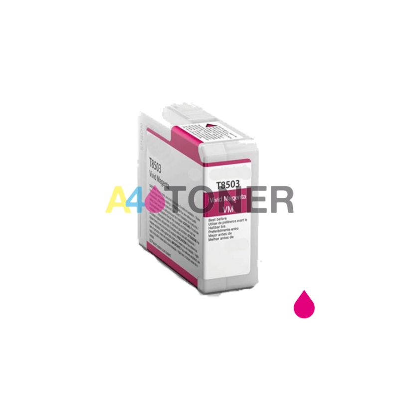 Cartucho de tinta T8503 magenta compatible con C13T850300