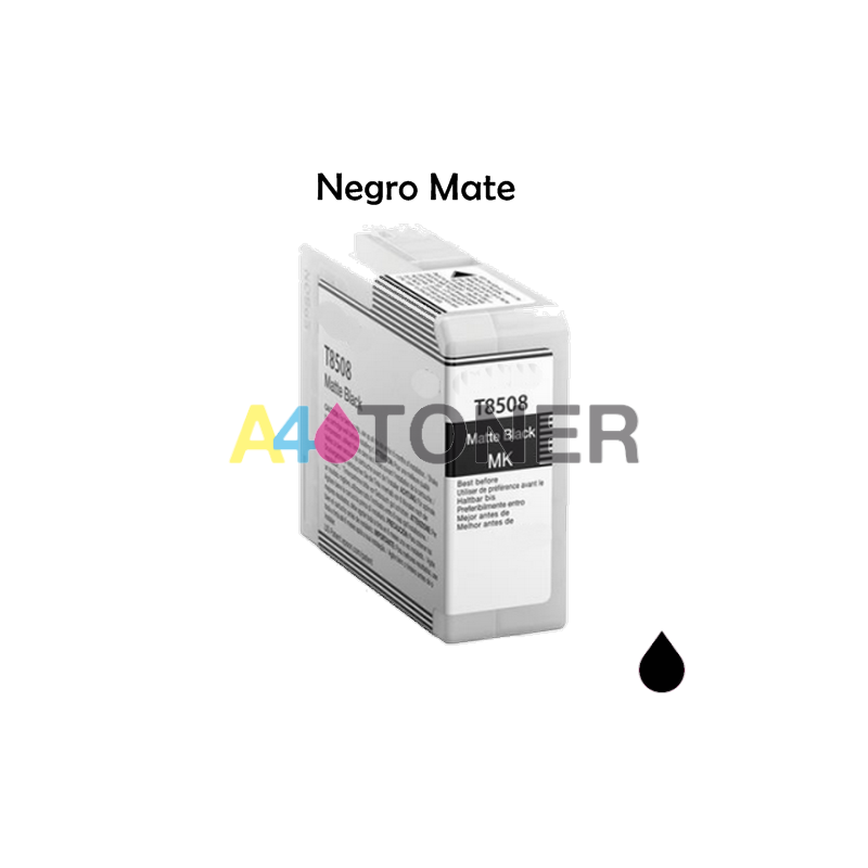 Cartucho de tinta T8508 negro mate compatible con C13T850800