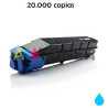 Toner compatible Kyocera TK8505 / TK-8505 / TK 8505 cyan alternativo a Kyocera 1T02LCCNL0