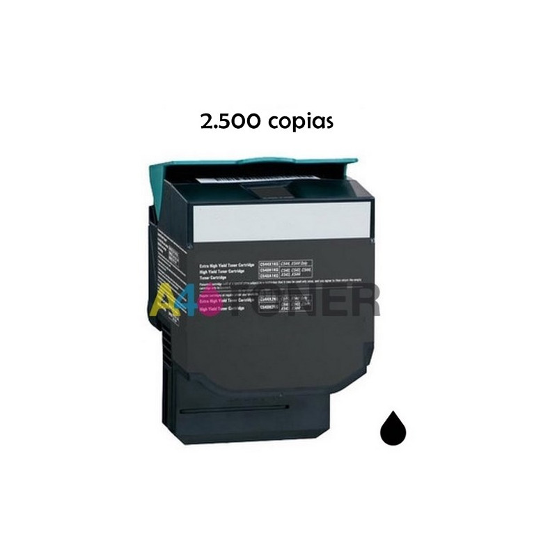 Toner Lexmark negro C540 / C543 / C544 / X543 / X544 / X546 / X548 compatible a Lexmark C544H2KG