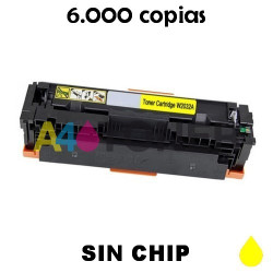 Tóner W2032X amarillo compatible HP 415X (Sin Chip)