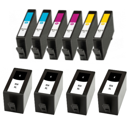 Pack 10 cartucho HP 934XL HP 935XL cartucho de tinta compatible a HP X4E14AE