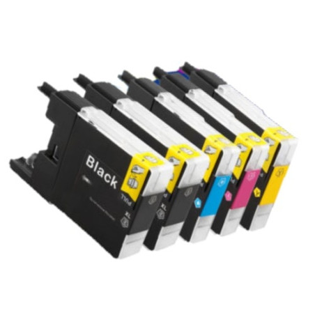 PACK 5 LC3219XL LC-3219 LC3217 LC-3217 compatible con el cartucho de tinta original Brother LC3219XLVALDR LC3219XLVAL